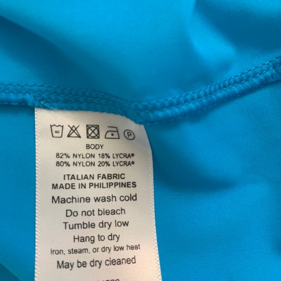 Kinona Turquoise/White/Navy Sleeveless Golf Top sz S - Picture 5 of 6